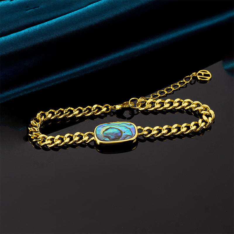 Artisan Abalone Cuban Link | Geometric Shine