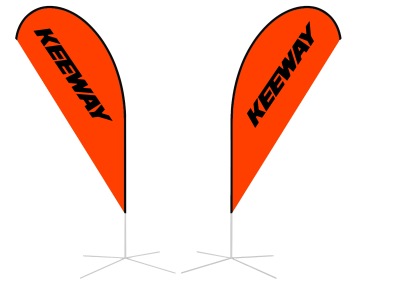 KEEWAY BEACH FLAG SINGLE SIDED