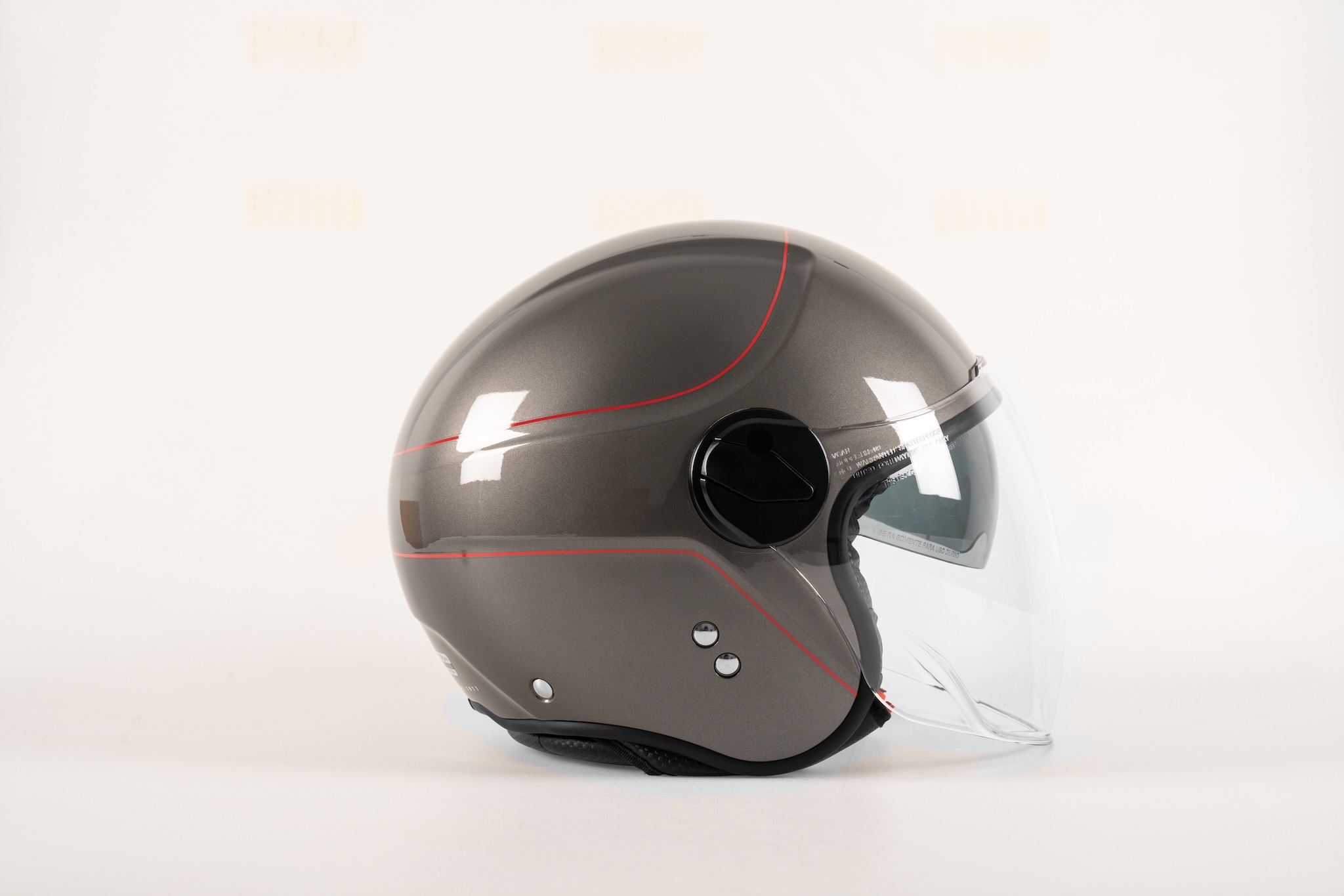 BENELLI JV-21 HELMET GREY & RED 