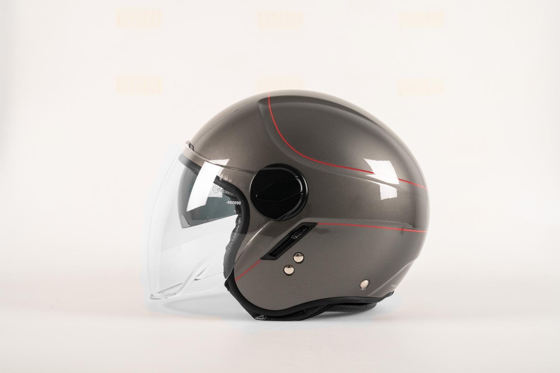 BENELLI JV-21 HELMET GREY & RED 