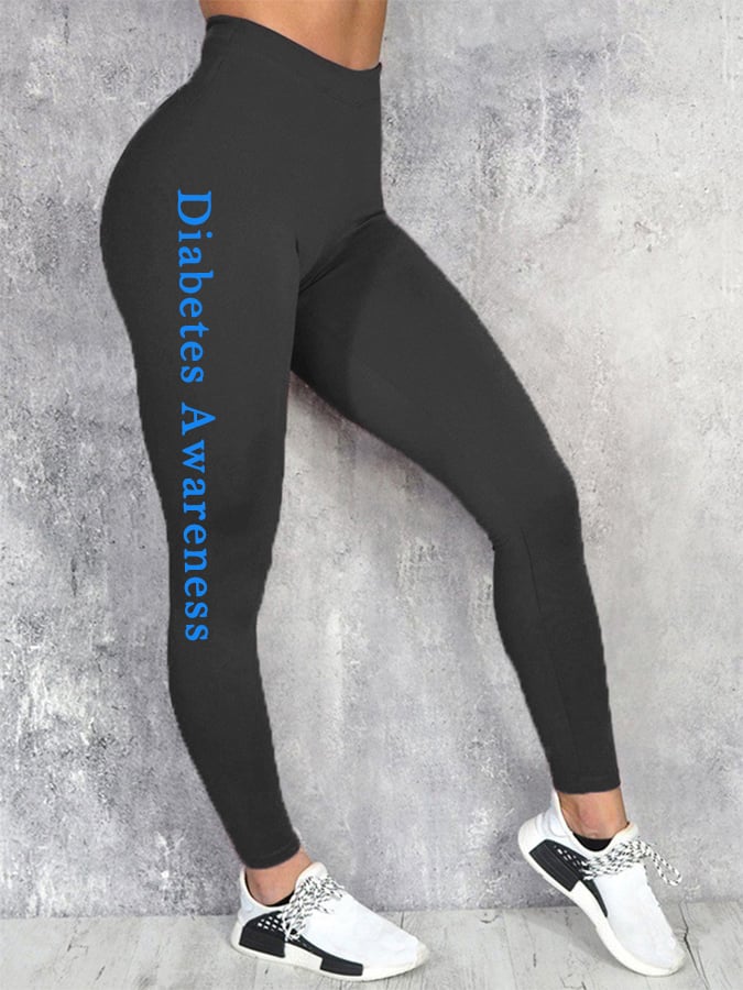 Women's Diabetes Awareness Leggings