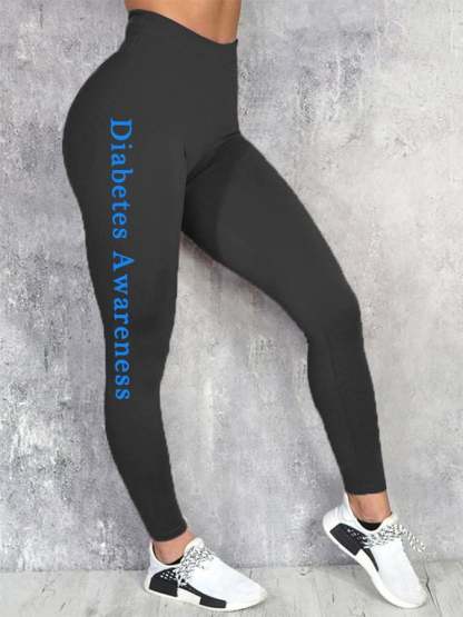 Women's Diabetes Awareness Leggings