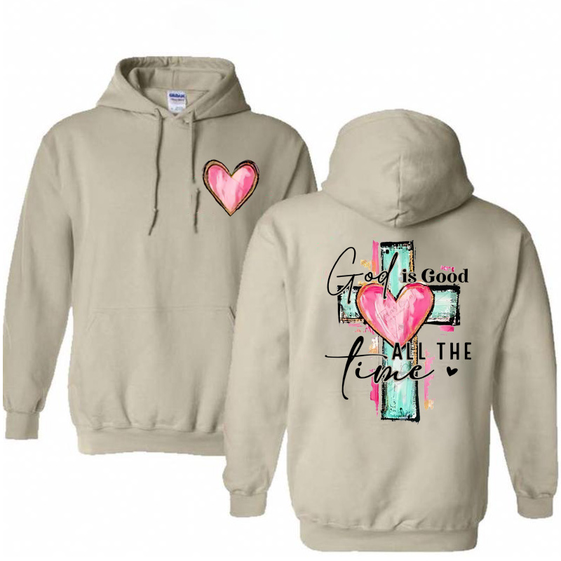 God Is Good All The Time  Pattern  Classic Hoodie