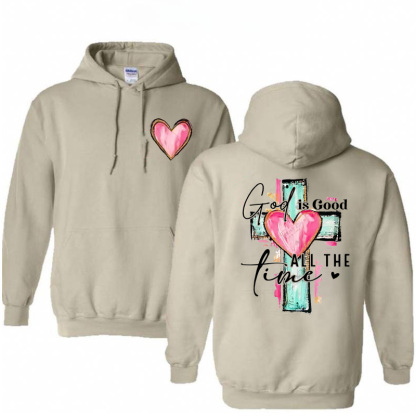 God Is Good All The Time  Pattern  Classic Hoodie
