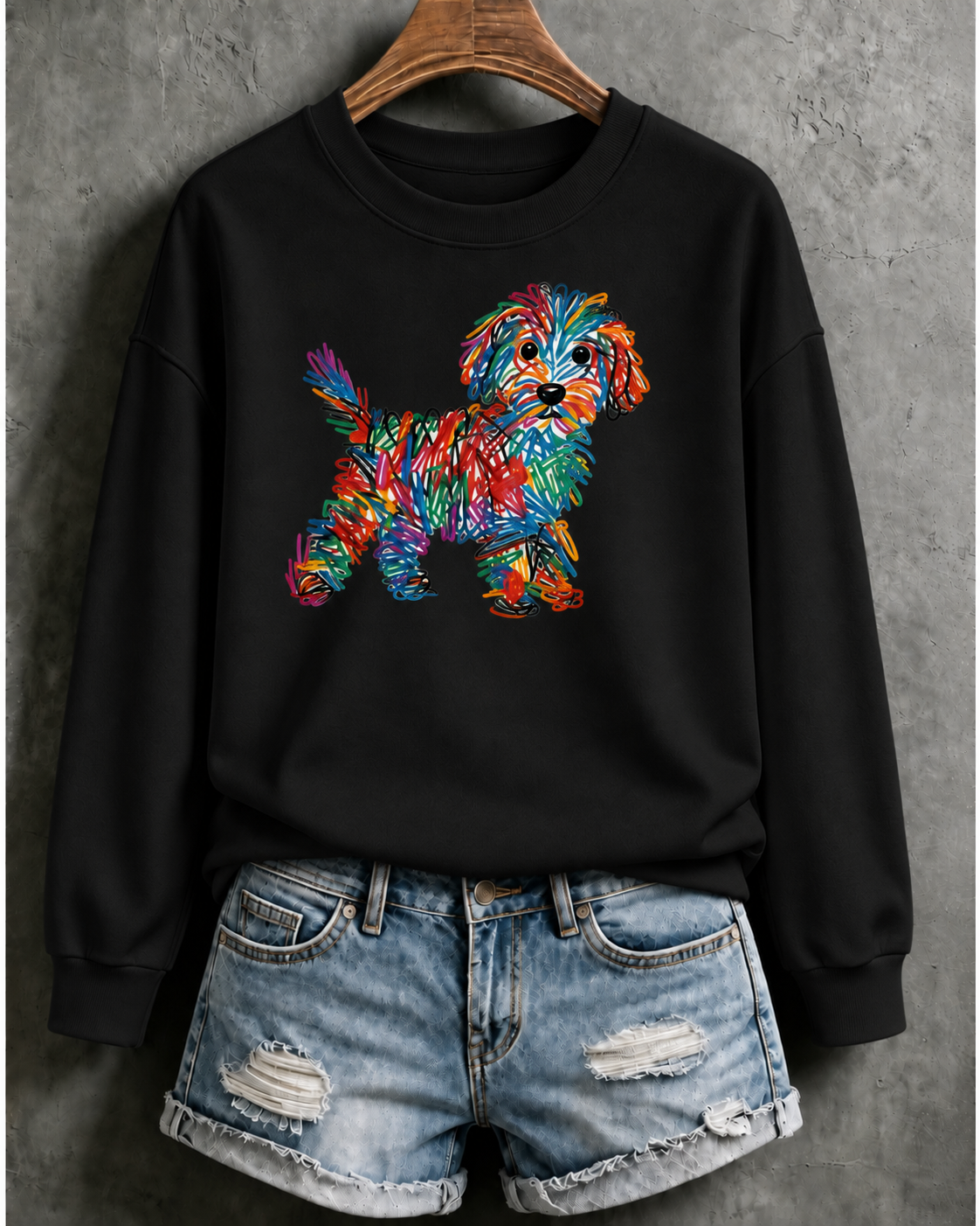 Cute Fall Highland Cow Ghost Printed Sweatshirt