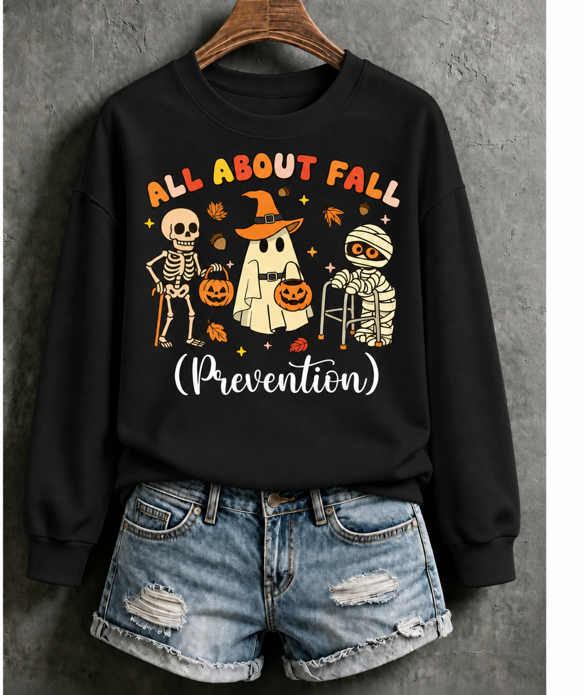All About Fall Prevention Print Sweatshirt
