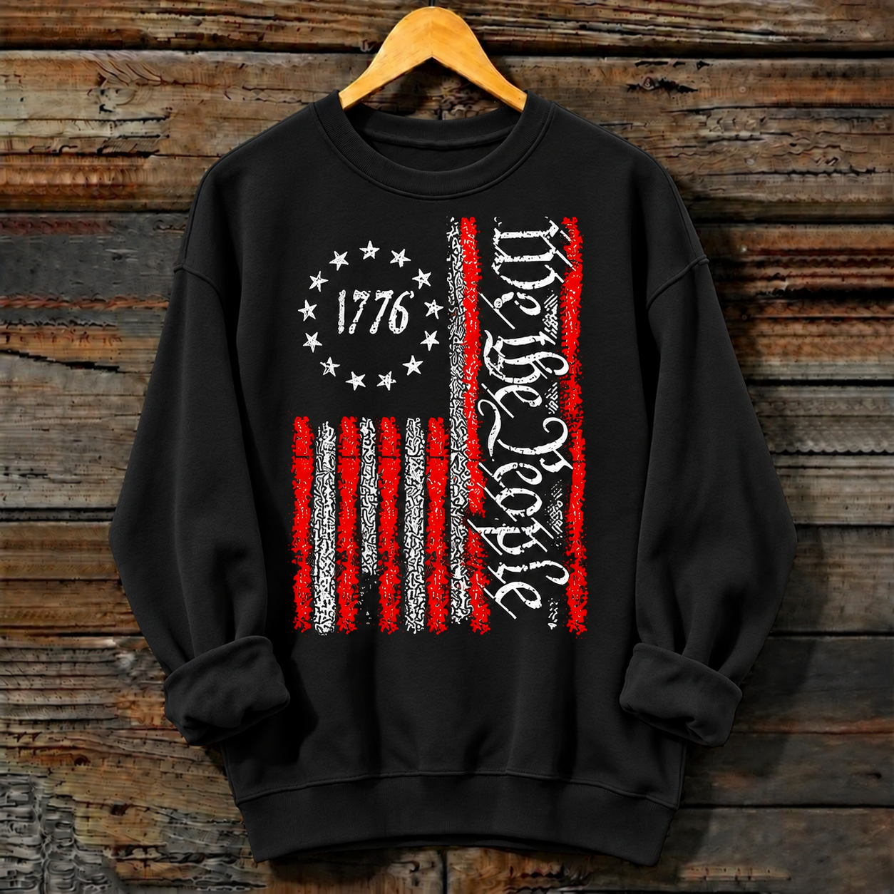 Women’s Veterans Day Printed Crewneck Sweatshirt