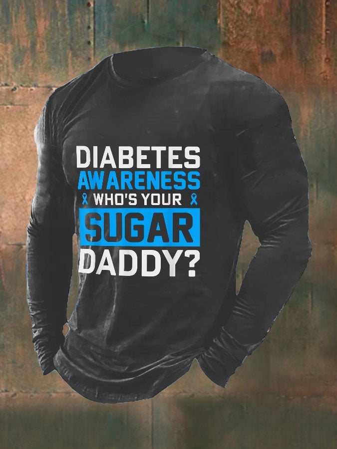 Men's Funny Who's Your Sugar Daddy? Diabetes Awareness Top