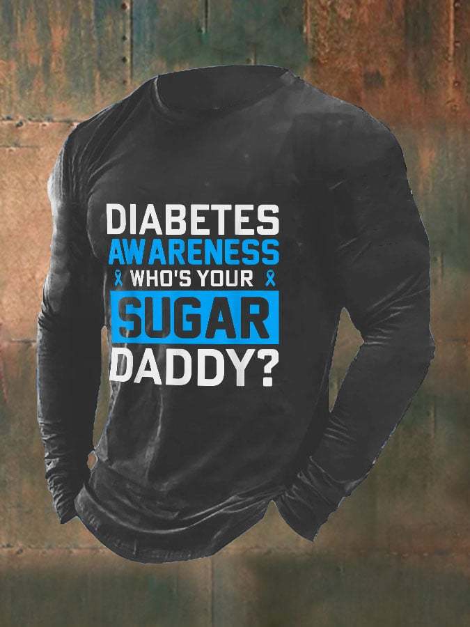 Men's Funny Who's Your Sugar Daddy? Diabetes Awareness Top