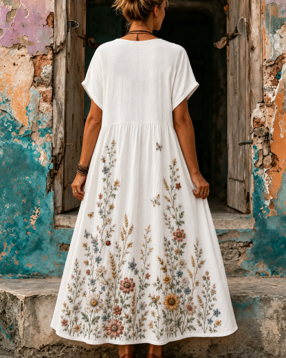 Women's Vacation Casual Boho Sunny Beach Maxi Dress