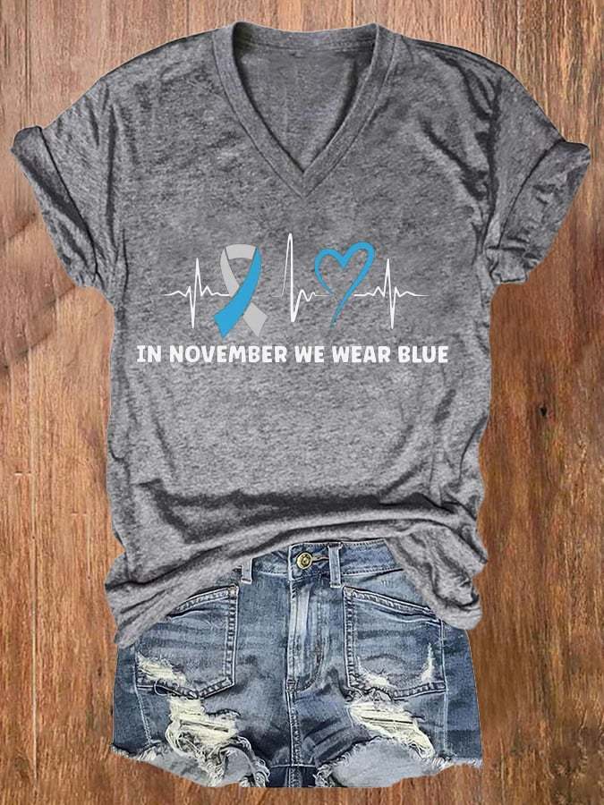 Women's Diabetes Awareness Month Casual T-Shirt
