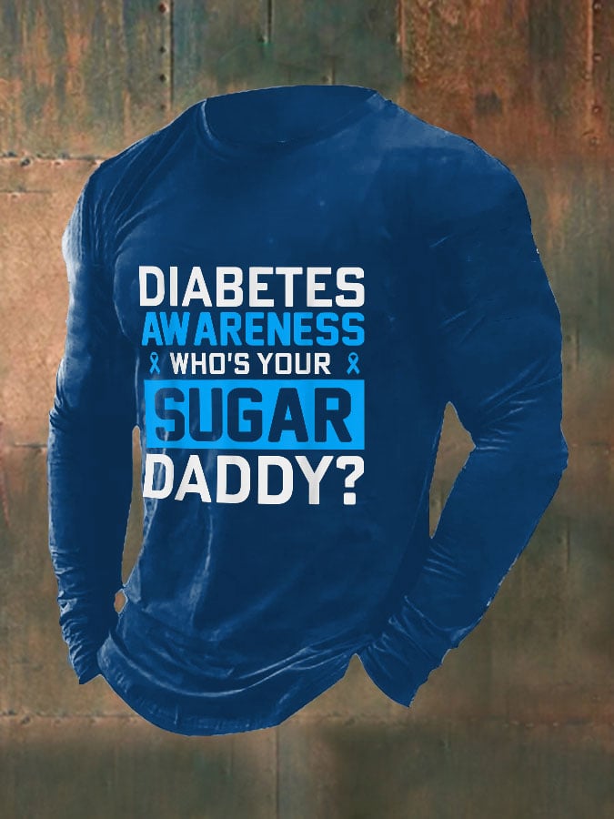 Men's Funny Who's Your Sugar Daddy? Diabetes Awareness Top