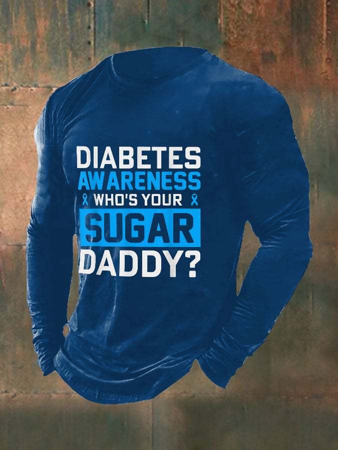 Men's Funny Who's Your Sugar Daddy? Diabetes Awareness Top
