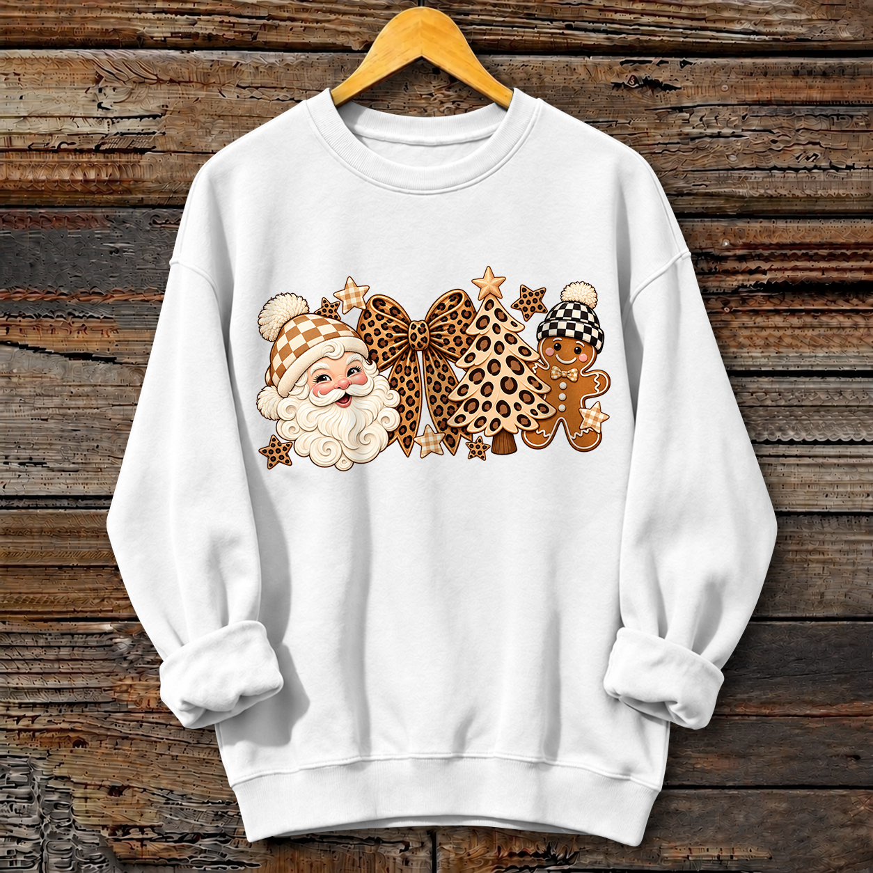 Christmas Print Crewneck Sweatshirt