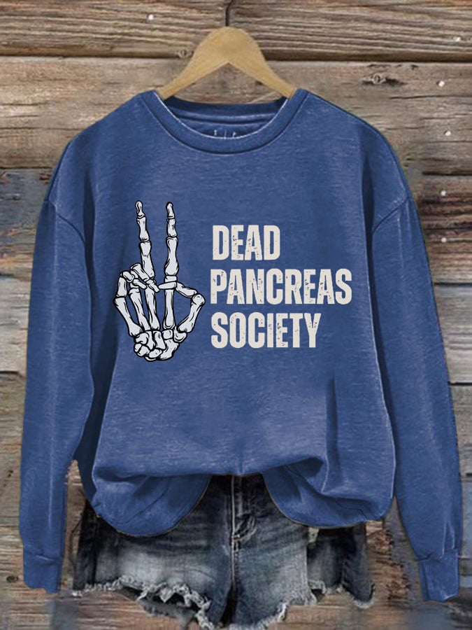 Women's Dead Pancreas Society Print Sweatshirt
