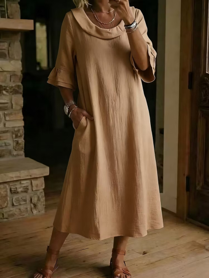 Lady's Ruffle Casual Dress