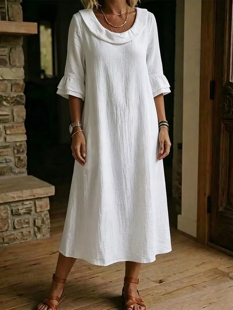 Lady's Ruffle Casual Dress