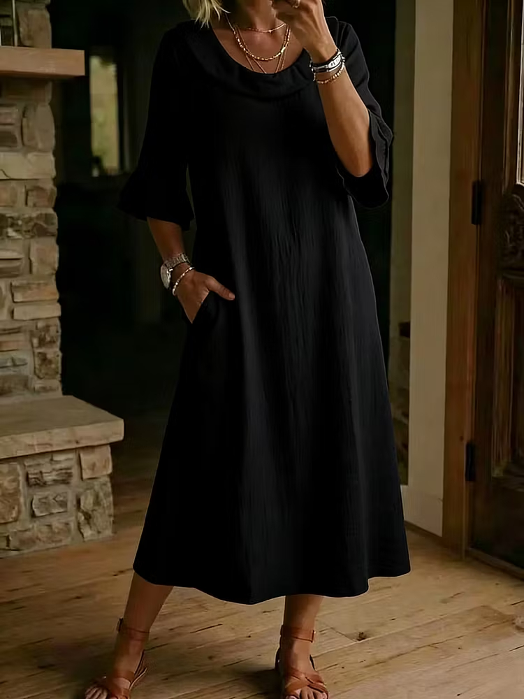 Lady's Ruffle Casual Dress