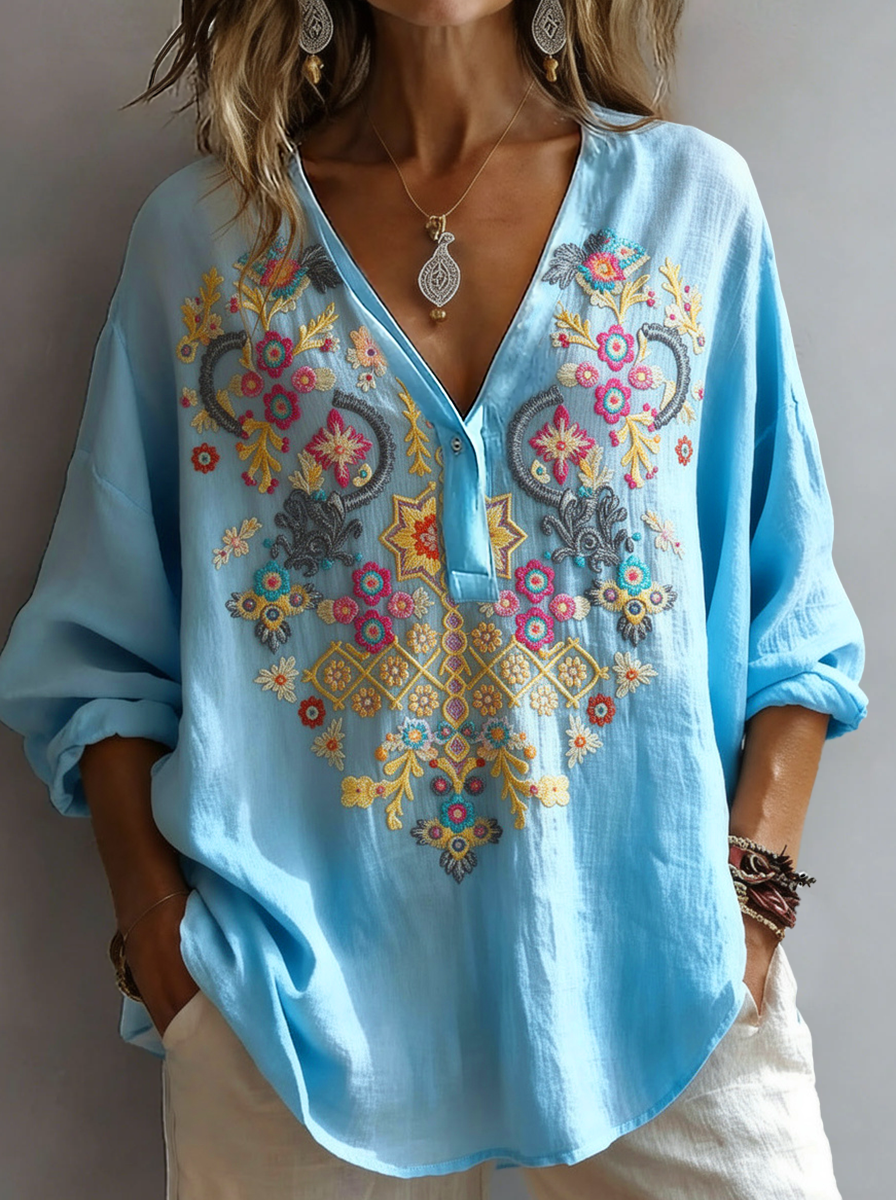 Women's Retro Casual Early Spring Blouse