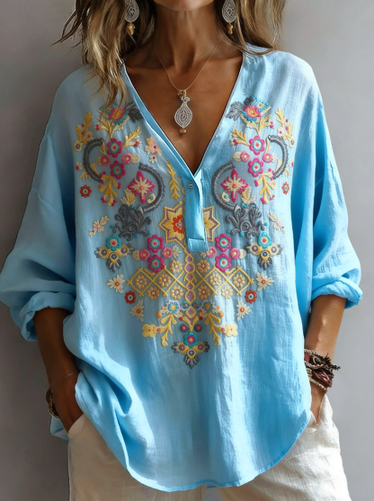 Women's Retro Casual Early Spring Blouse