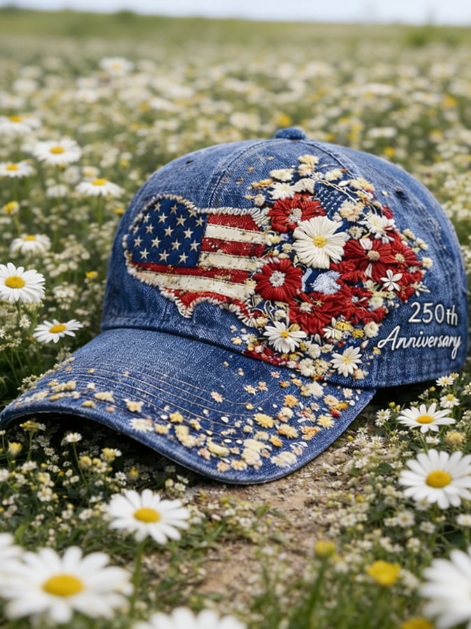 USA 250th Anniversary Print Hat