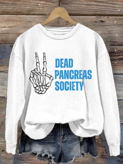 Women's Dead Pancreas Society Print Sweatshirt