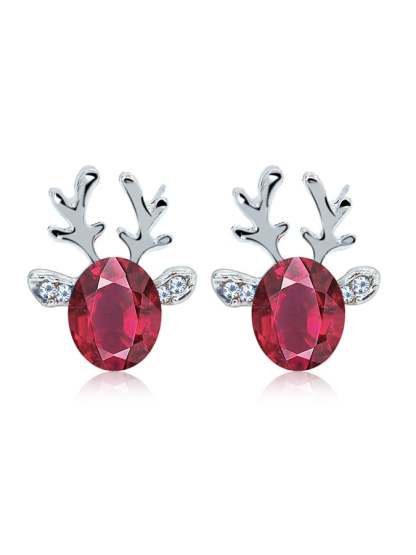 Women's Christmas Elk Stud Earrings