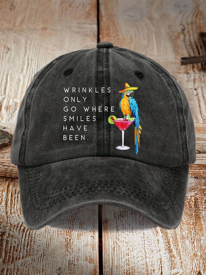 Retro Memorial Highway Print Baseball Cap