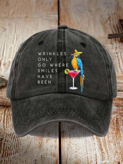 Retro Memorial Highway Print Baseball Cap