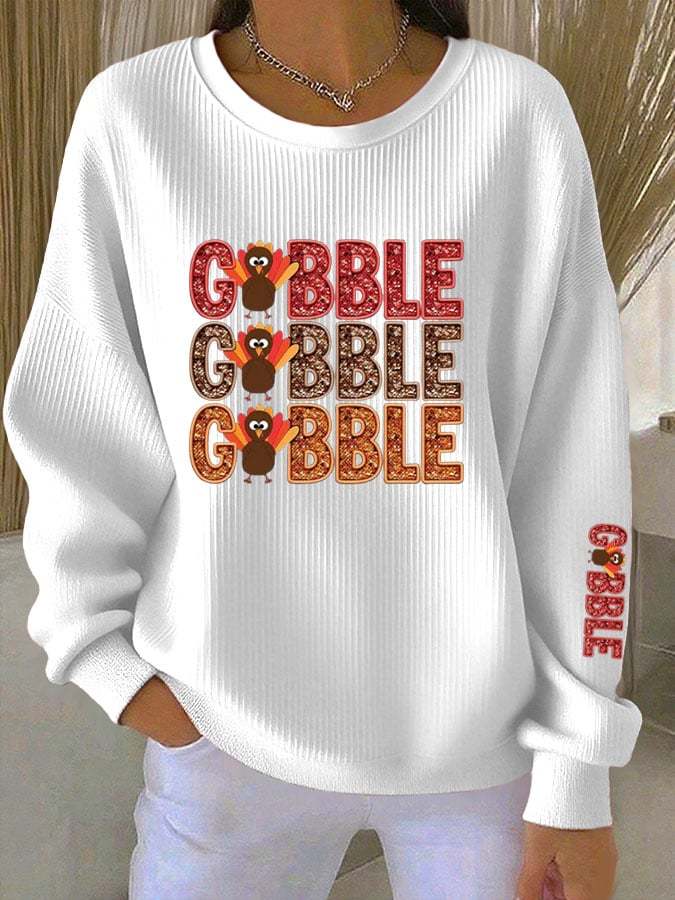 Women's Gobble Turkey Casual Sweatshirt