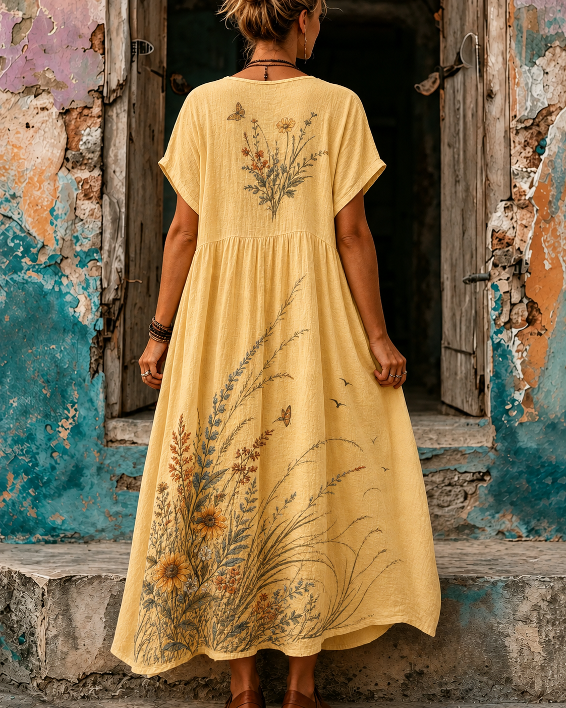 Women's Vacation Casual Boho Sunny Beach Maxi Dress
