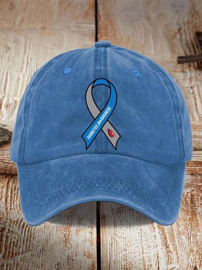 Casual Diabetes Awareness Baseball Cap