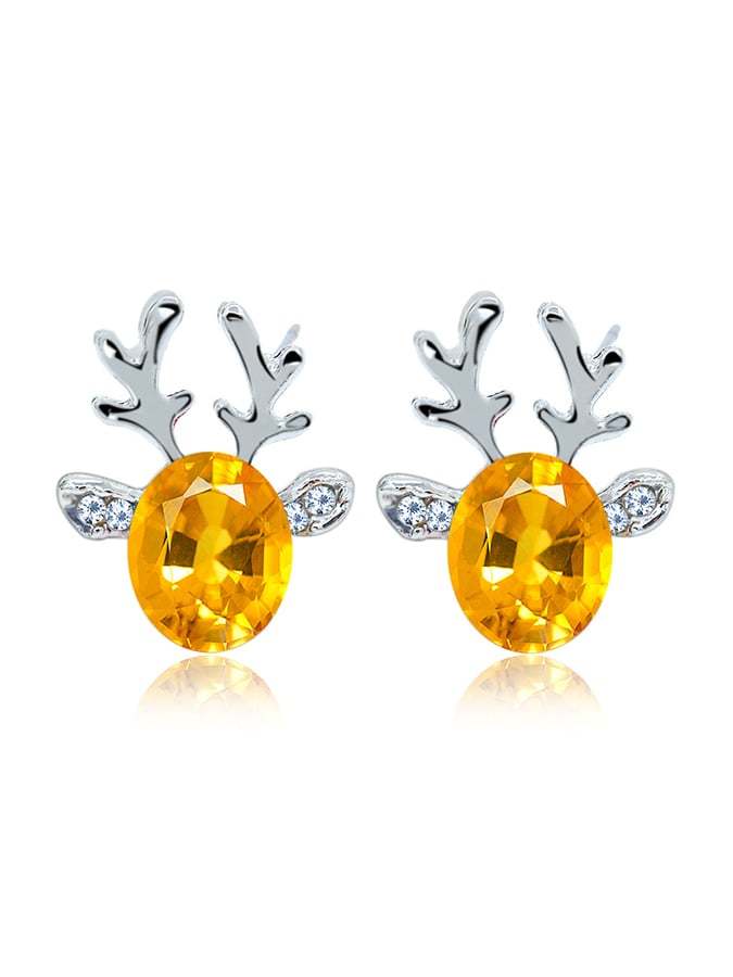 Women's Christmas Elk Stud Earrings