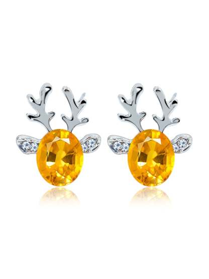 Women's Christmas Elk Stud Earrings