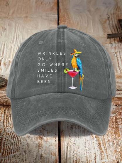 Retro Memorial Highway Print Baseball Cap