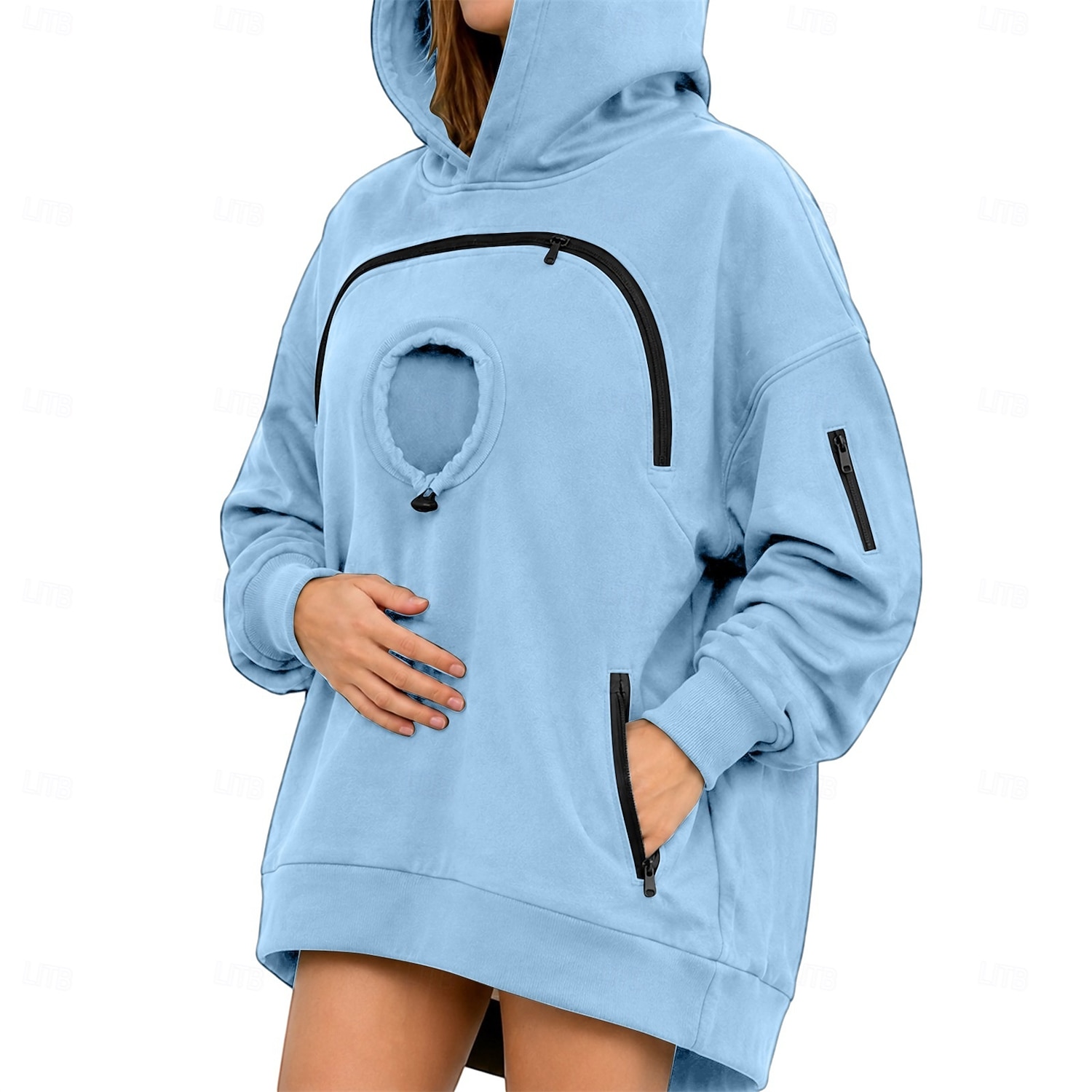 Christmas Bonding Pouch Hoodie Pet Lover Gifts Small Pet Carrier Cat Dog Cute Cozy for Women