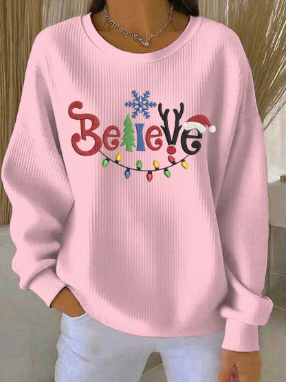 Women's Christmas Print Casual Sweatshirt