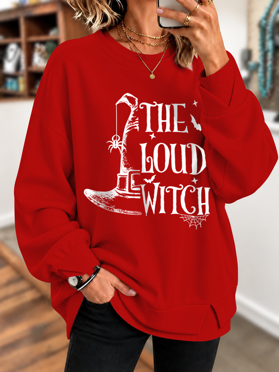 THE LOUD WITCH Printed Sweatshirt