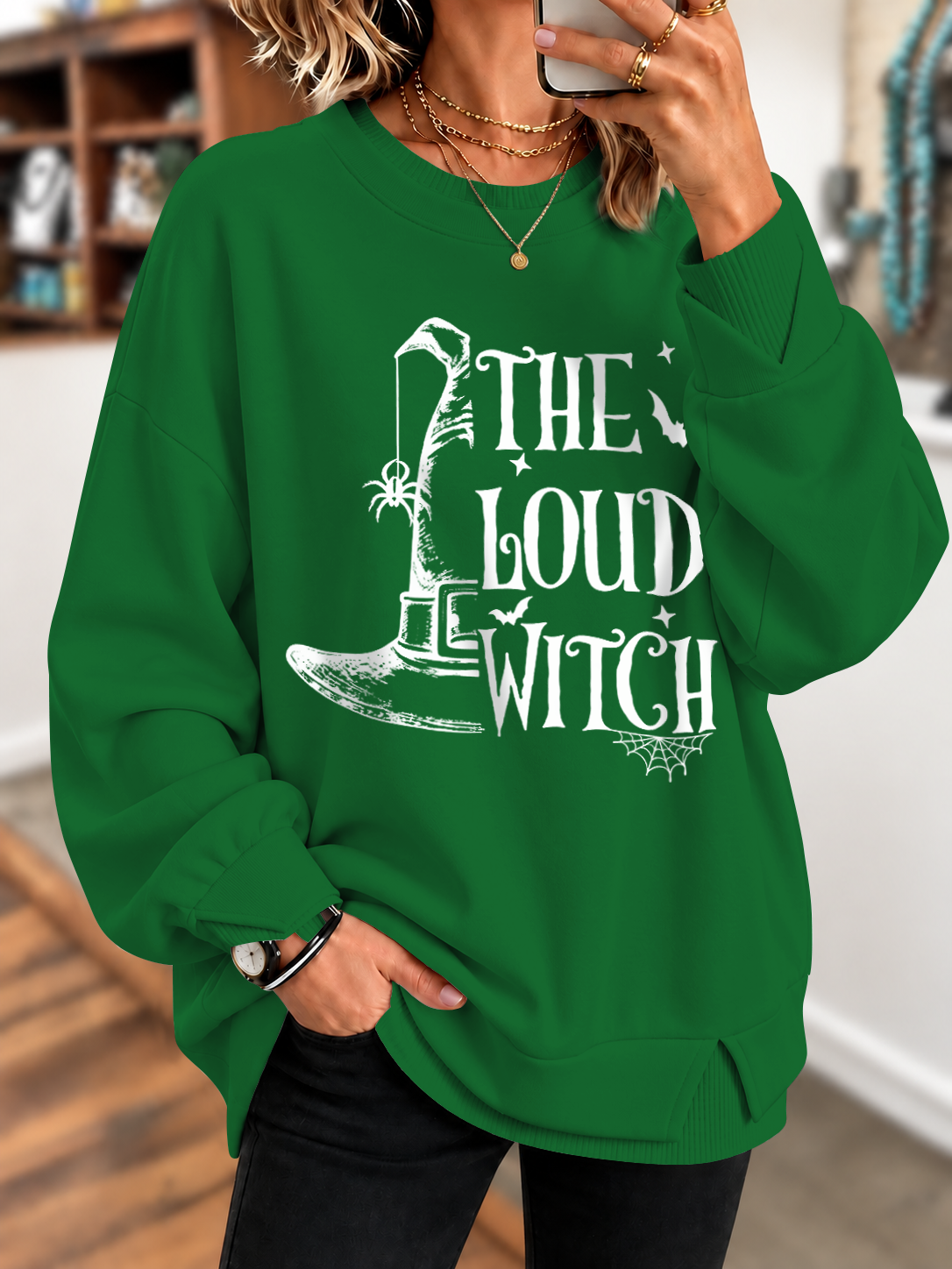 THE LOUD WITCH Printed Sweatshirt