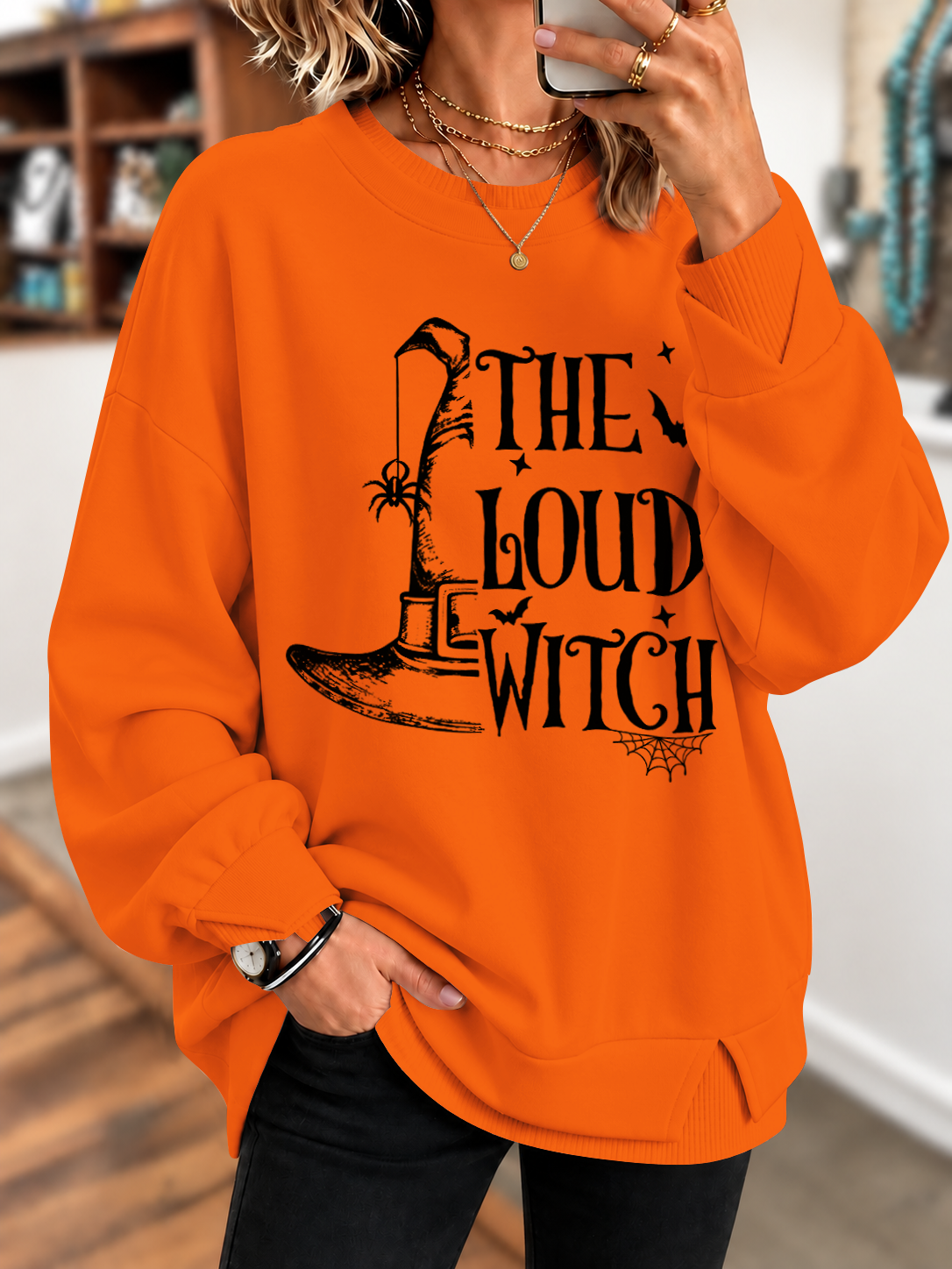 THE LOUD WITCH Printed Sweatshirt