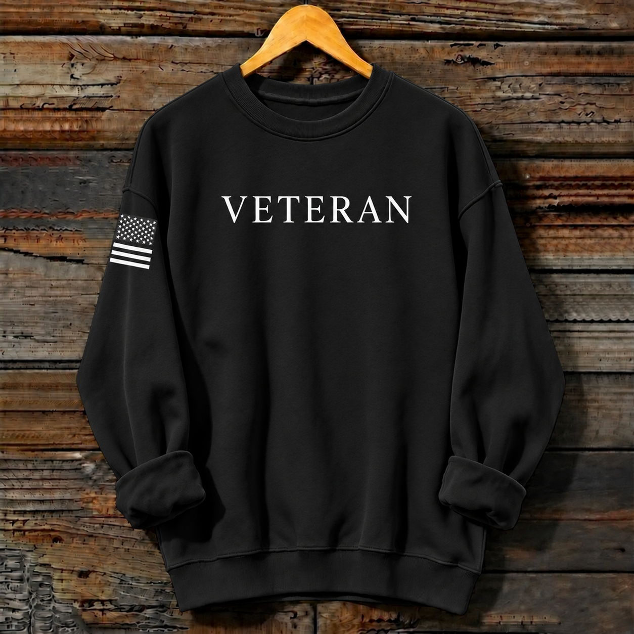 Women’s Veterans Day Printed Crewneck Sweatshirt