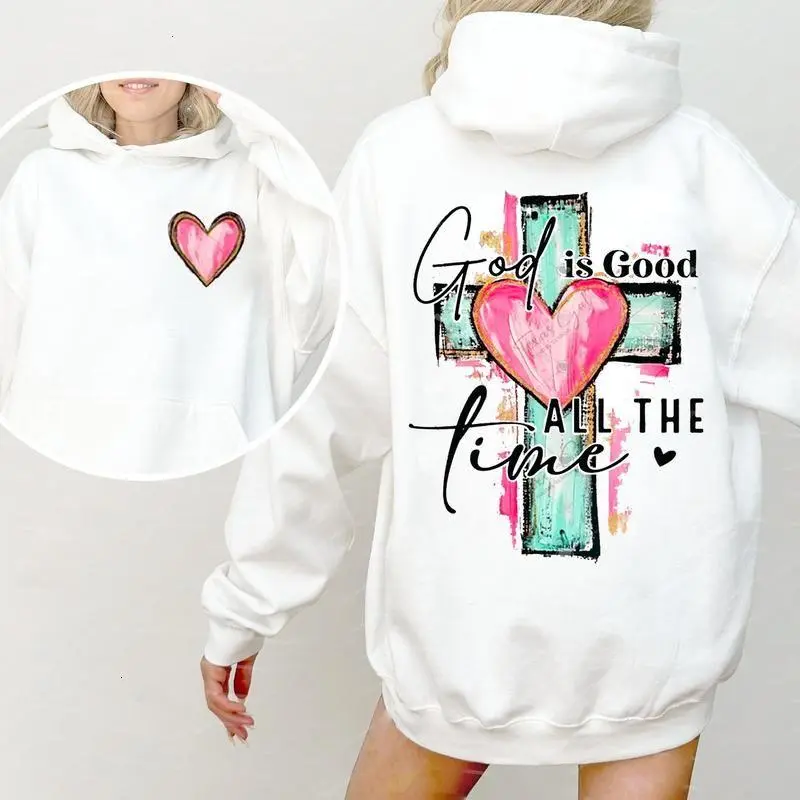 God Is Good All The Time  Pattern  Classic Hoodie