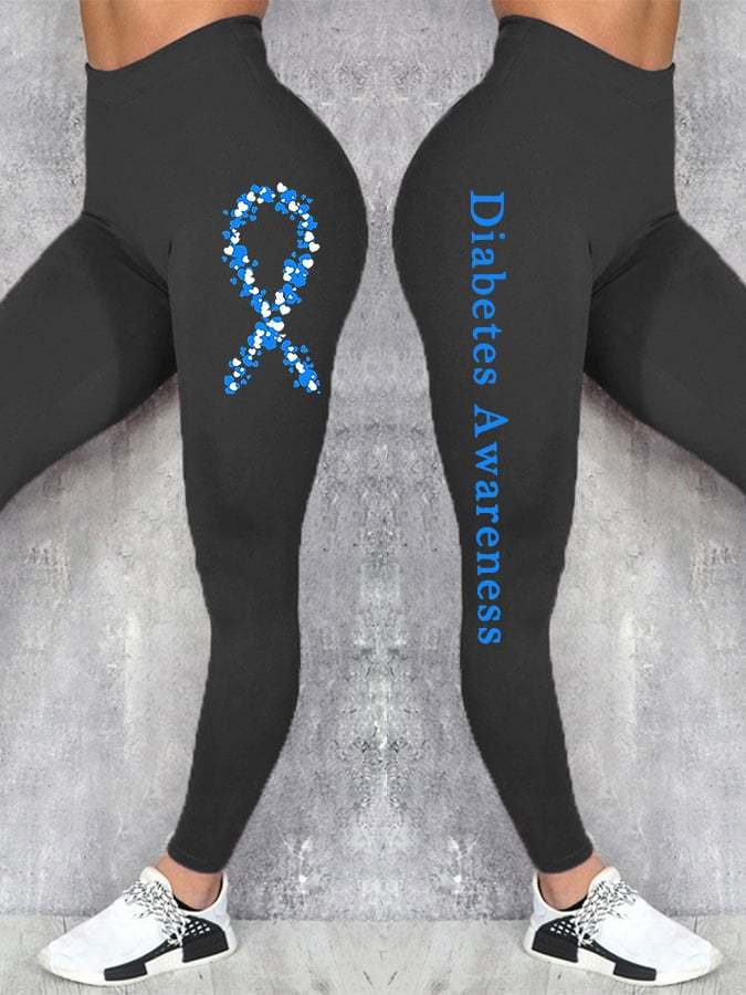 Women's Diabetes Awareness Leggings