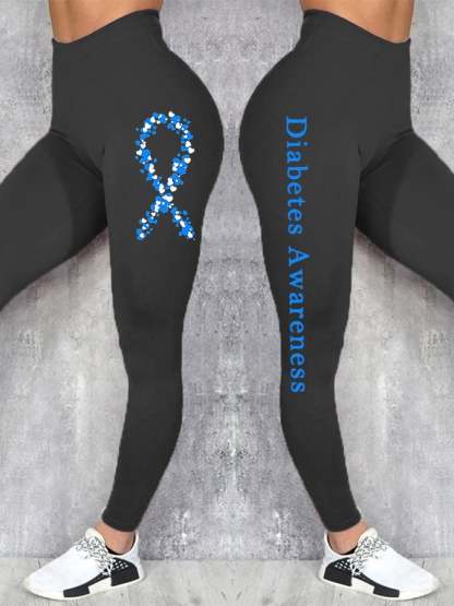 Women's Diabetes Awareness Leggings
