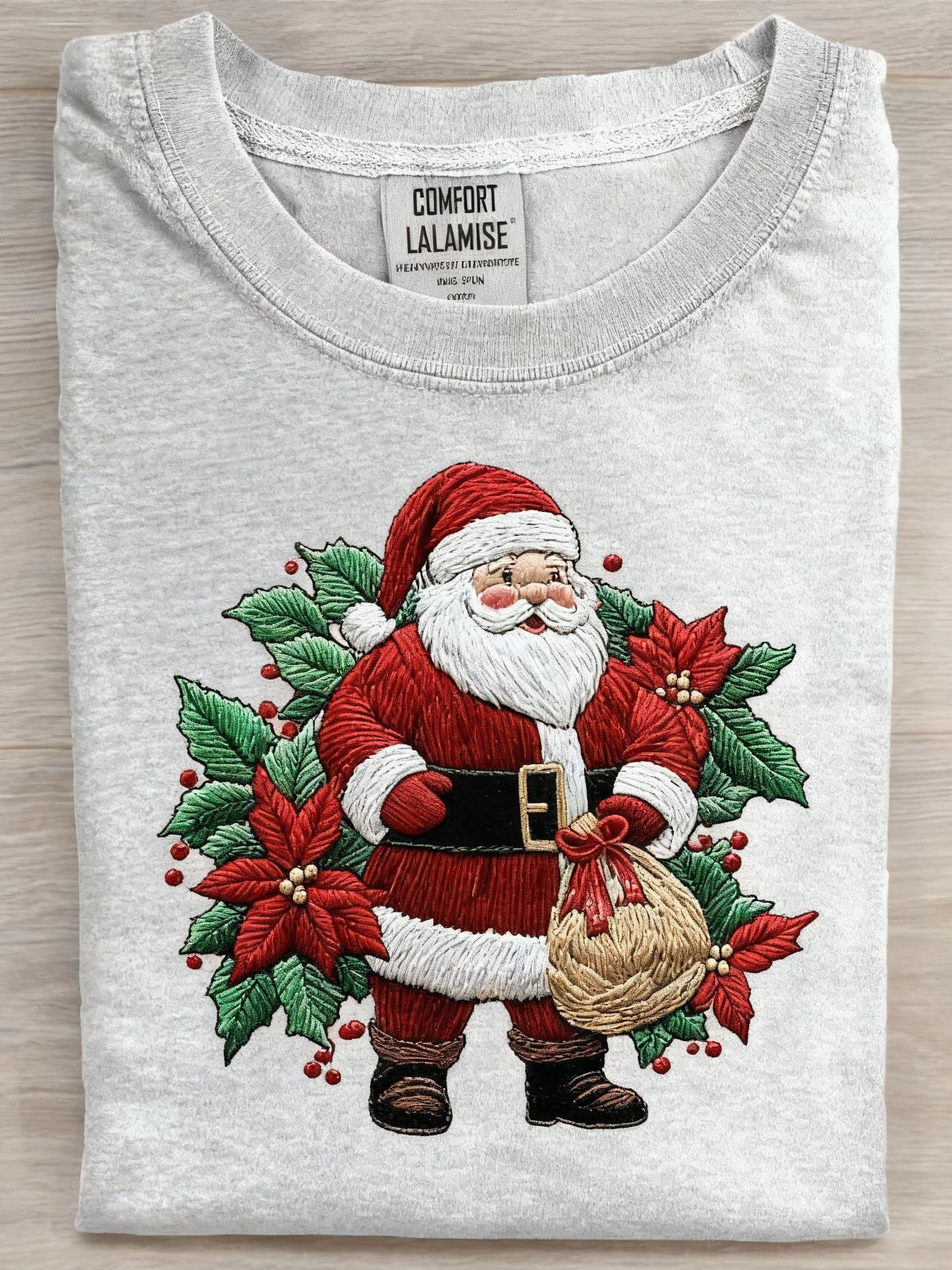 Women's Santa Claus Print Casual Hooded Sweatshirt