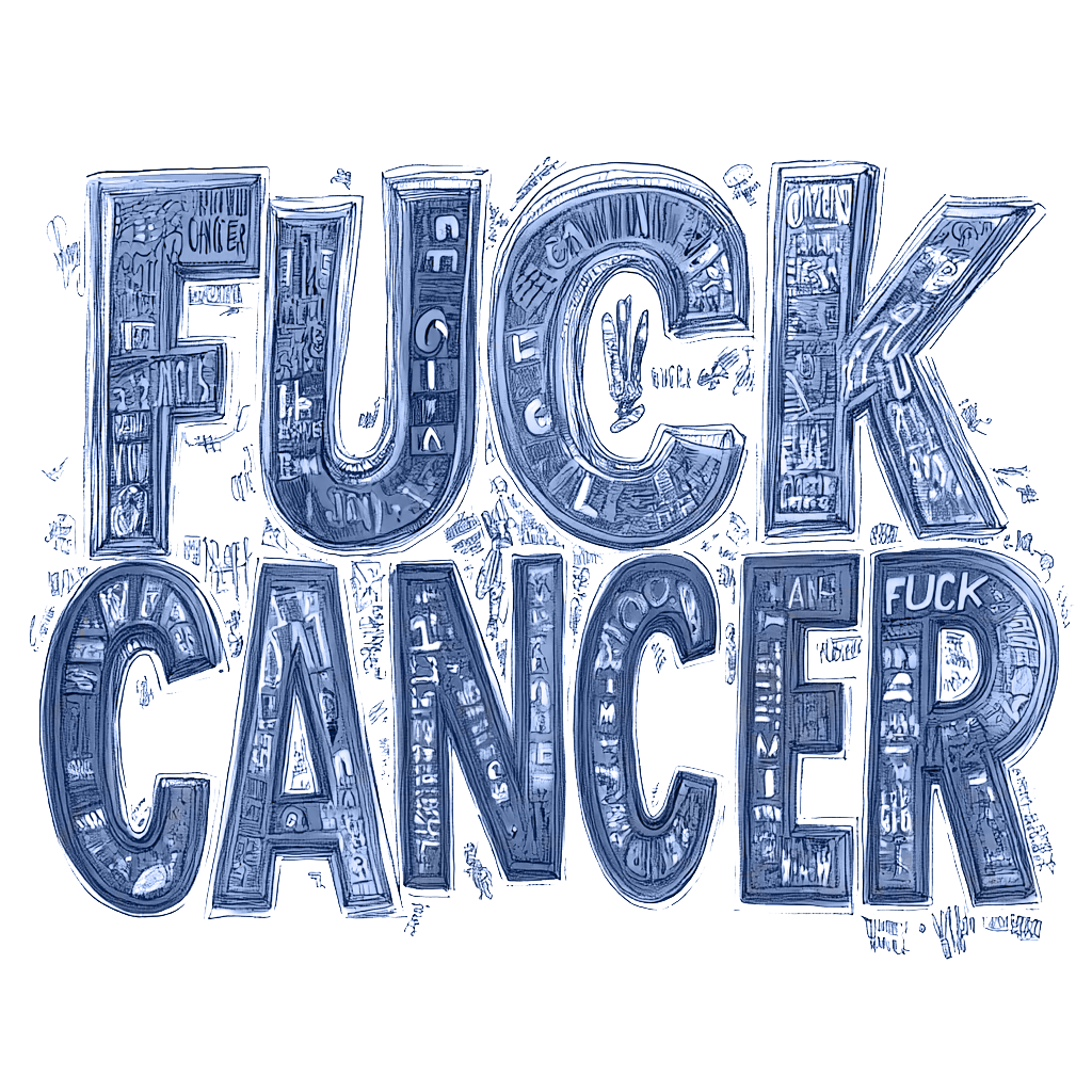 Men's Casual Hey Cancer Fuck You Printed Tank Top