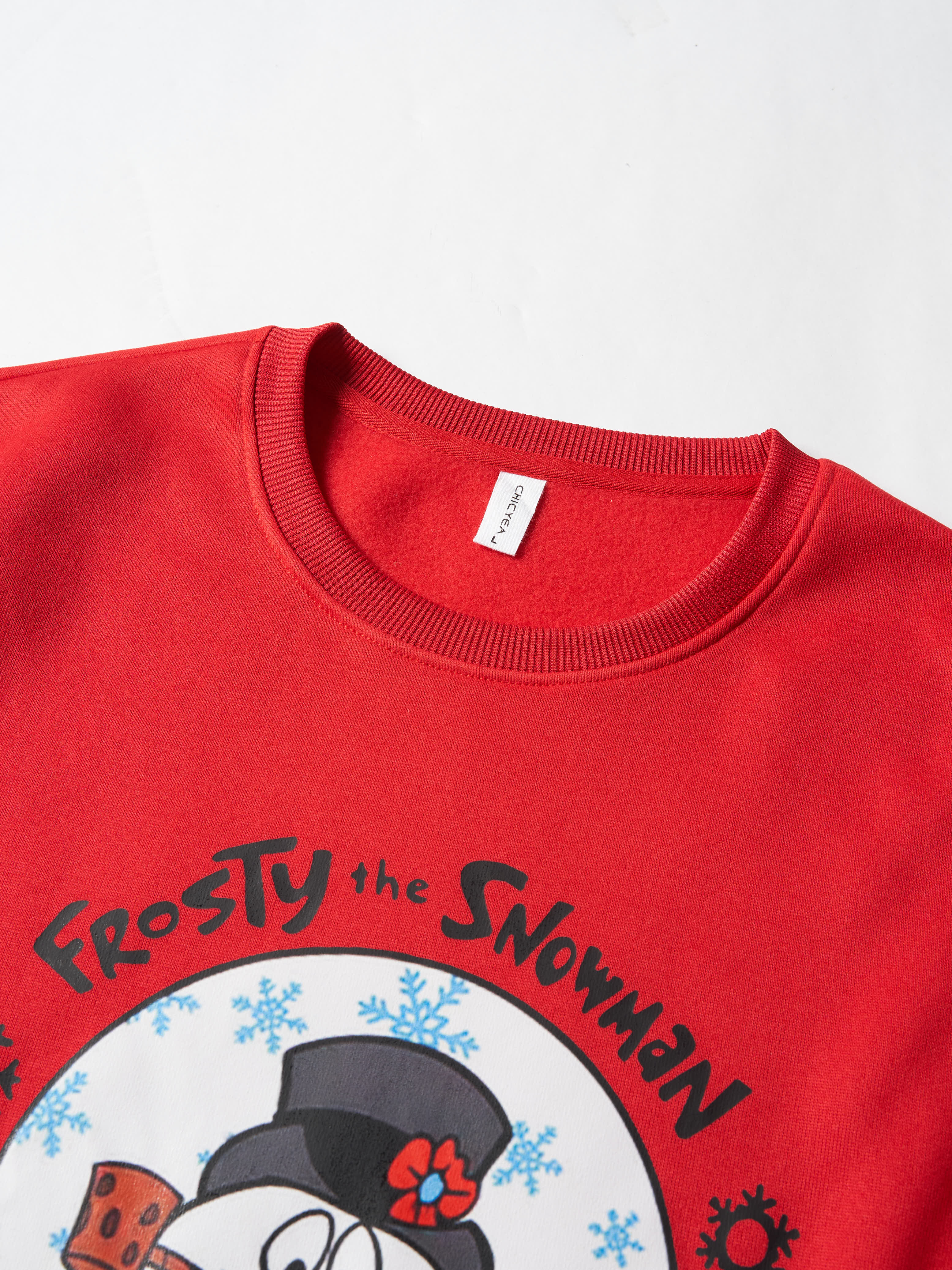 Frosty The Snowman Printed Fleece-lined Unisex Sweatshirt