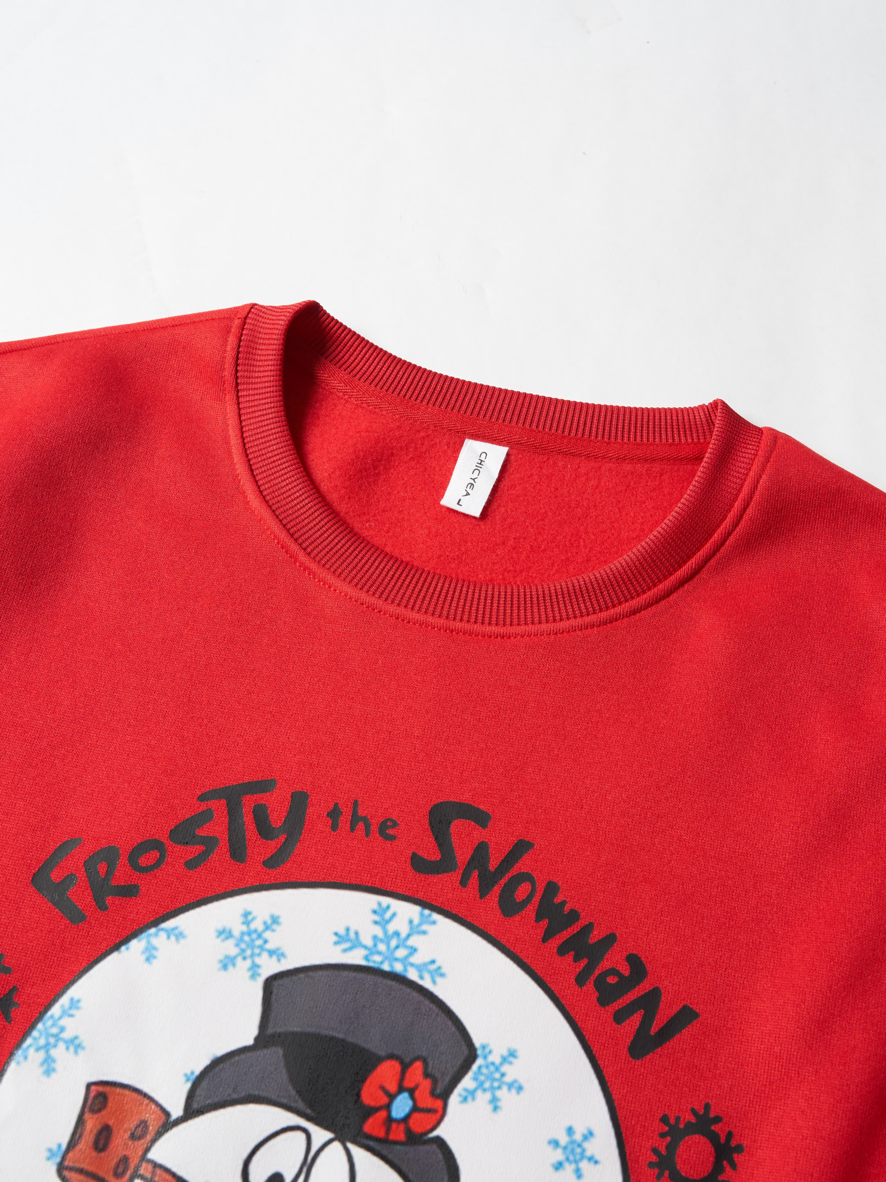 Frosty The Snowman Printed Fleece-lined Unisex Sweatshirt