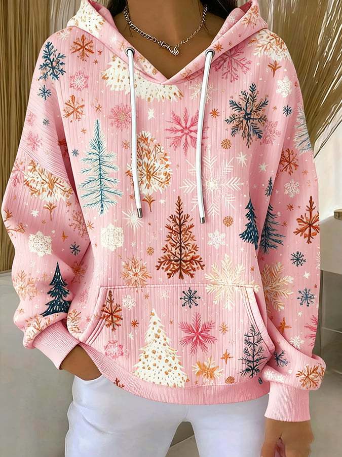 Women's Casual Christmas Tree Hoodie