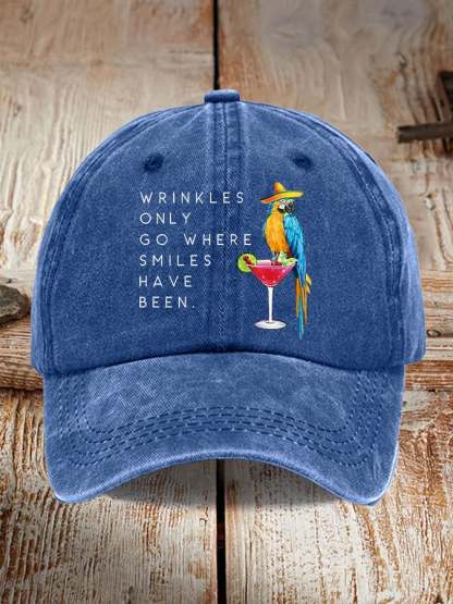 Retro Memorial Highway Print Baseball Cap